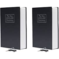Fasmov Juego de 2 Caja Fuerte para Libros con Cerradura de Combinación Caja Fuerte Portátil para Guardar Dinero- 24 x 15…